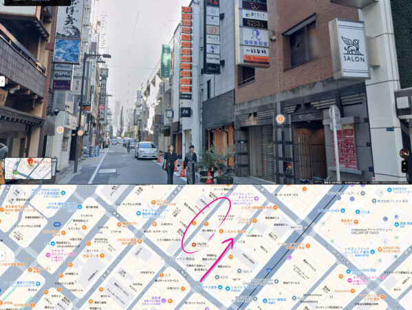 日本統一61_銀座７丁目６番地と7番地の通り