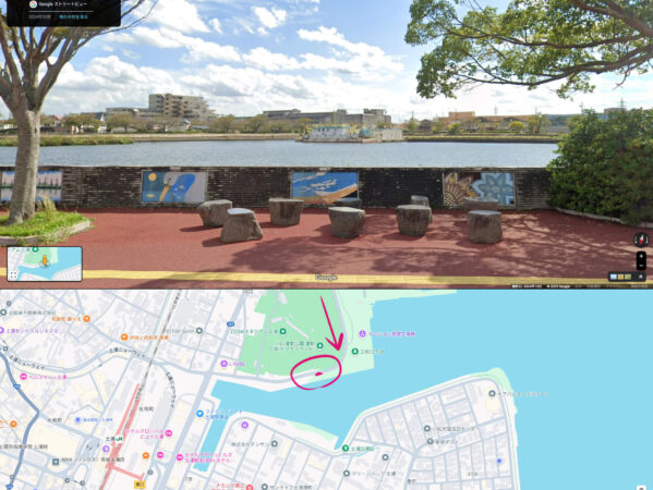 山崎一門6_道（川口運動公園 運動広場（サブグラウンド）沿い）