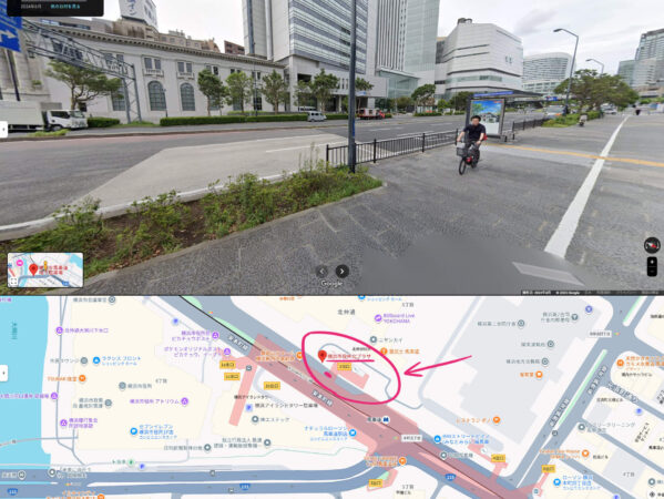 CONNECT8_横浜市役所北プラザ(バス停)付近