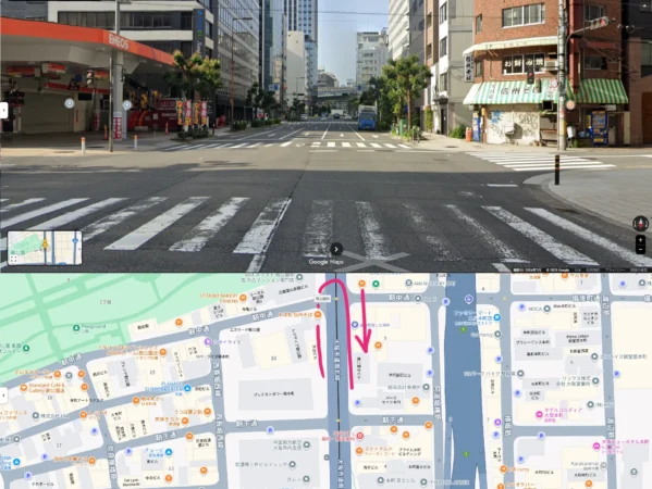 欲望の街3_大阪市道南北線(靱公園前(付近))