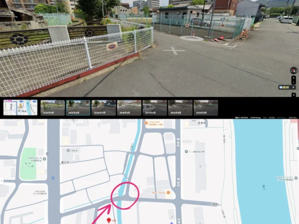 日本統一66‗道（公園から北東/高瀬川から東）