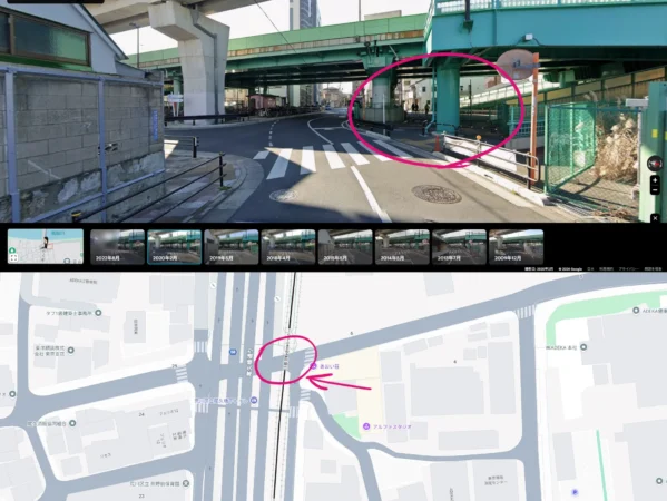 CONNECT15_歩道橋(付近/尾久通り)