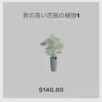 ba_kagu_背の高い花瓶の植物1